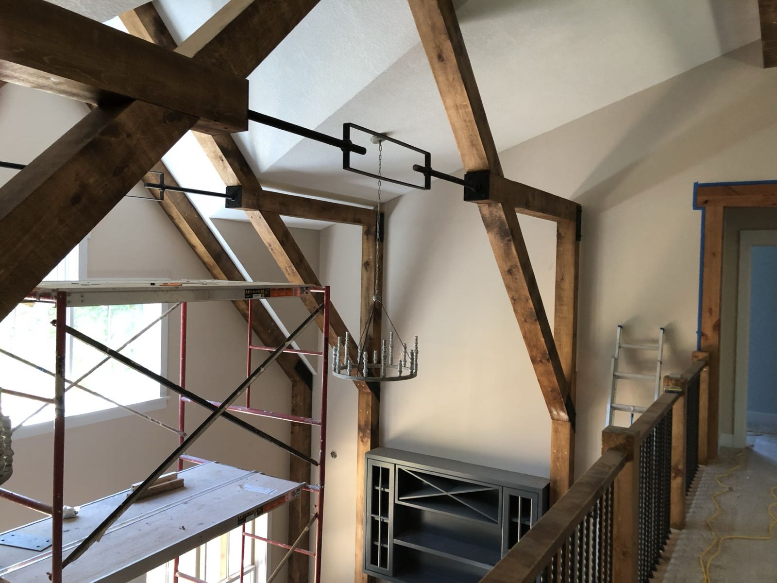 Vaulted ceiling, exposed structure